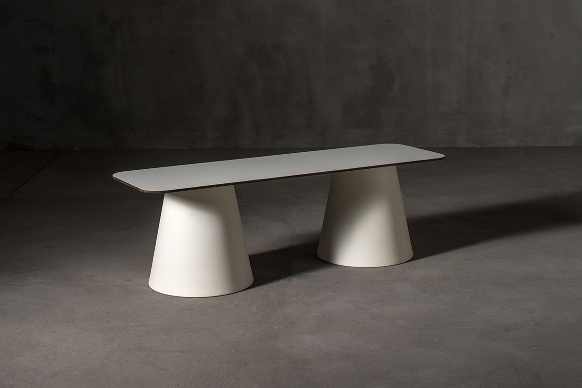 LouLou bench by Serralunga Furniture Tables